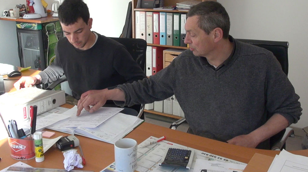 Jérémy Malaret, ancien apprenti, puis salarié, est devenu l’associé de Jean-Philippe Granger en 2018. © I.L./GFA