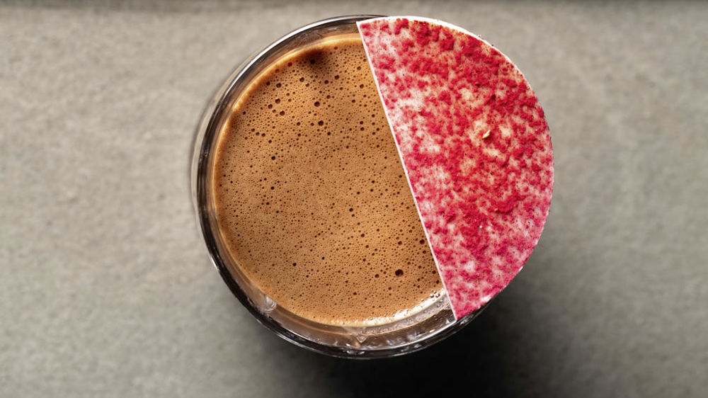 Chocolat chaud au miel et à la framboise