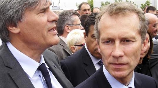 Stéphane Le Foll et Guillaume Garot, ministres de l'Agriculture et de l'Agroalimentaire.