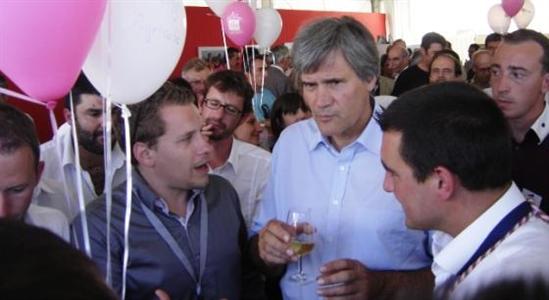 Stéphane Le Foll, ministre de l'agriculture en septembre 2012 avec Jeunes Agriculteurs.