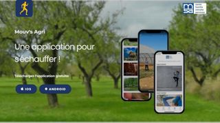 L'application Mouv's Agri est disponible sur iOS et Android. Elle vise à prévenir l'apparition de TMS.