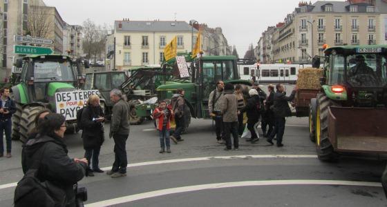Manifestion Confédération paysanne à Nantes 
