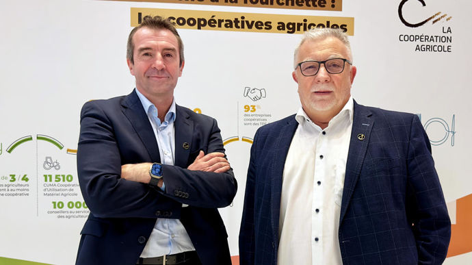 Christophe Richardot et Didier Lenoir, respectivement directeur général et président de Dijon Céréales, ont présenté devant la presse, lundi 15 janvier, le bilan de l'exercice et les projets à venir.