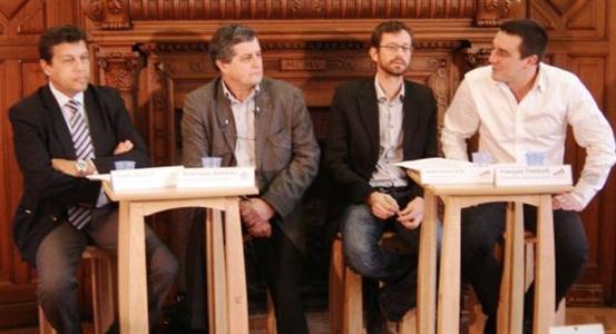 Les présidents et les secrétaires généraux de la Fnsea et de JA.