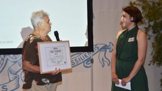 En 2023, Yvette Dattée, présidente du conseil scientifique de la SNHF, a remis à Maria Rousou, post-doctorante, le prix de thèse pour son travail : « Évolution du paléoenvironnement et exploitation des ressources végétales au Néolithique précéramique de Chypre ». En 2023, Yvette Dattée, présidente du conseil scientifique de la SNHF, a remis à Maria Rousou, post-doctorante, le prix de thèse pour son travail : « Évolution du paléoenvironnement et exploitation des ressources végétales au Néolithique précéramique de Chypre ».