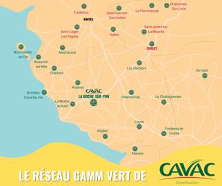Carte des magasins Cavac Distribution Carte des magasins Cavac Distribution