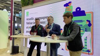Les représentants de l'Anefa au Salon de l'agriculture, mercredi 28 février2024. Les représentants de l'Anefa au Salon de l'agriculture, mercredi 28 février2024.