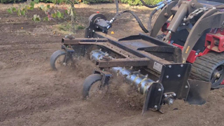 Le DynaRake au travail.