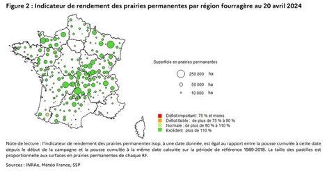 Carte pousse de l'herbe Agreste