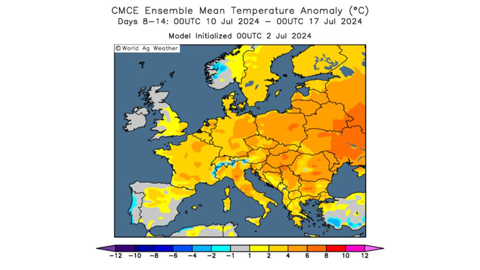 Une remontée des températures est attendue lors de la deuxième semaine de juillet.