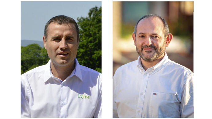 Alain Datin, dirigeant du négoce D2N, et Frédéric Hialé, DG de Lur Berri, deviennent respectivement président et vice-président du réseau Actura.