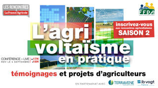 [Conférence] L'agrivoltaïsme en pratique : témoignages et projets d'agriculteurs