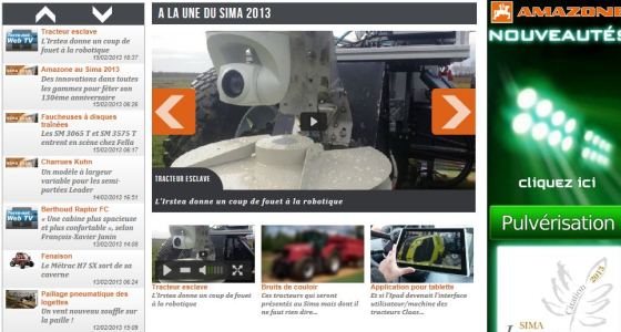 Toute l'info du Sima est dans le dossier Sima 2013 de Terre-net.fr