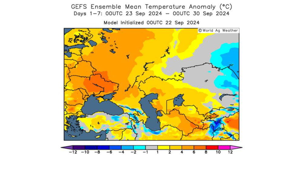 La région mer Noire va subir des températures élevées, pour la période de l'année. La région mer Noire va subir des températures élevées, pour la période de l'année.