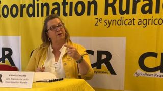 Sophie Lenaerts, vice-présidente de la Coordination rurale, qualifie l'annonce de Lactalis de « floue et scandaleuse ». Sophie Lenaerts, vice-présidente de la Coordination rurale, qualifie l'annonce de Lactalis de « floue et scandaleuse ».