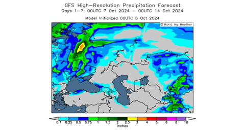 Des pluies bénéfiques balaient l'Ukraine.