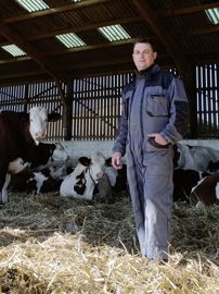 Xavier Barret producteur de lait à Richebourg Haute-Marne