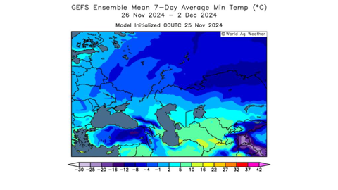 Les températures hivernales s'installent progressivement en Russie.