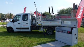 Présentation du système de charge rapide en mobilité par la marque Kress en partenariat avec l'Esatco Atlantique.