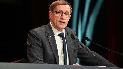 Dominique Chargé, président de La Coopération Agricole, le 18 décembre 2024 au Palais des congrès de Paris.