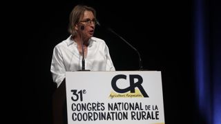 Véronique Le Floc'h, présidente de la Coordination rurale, défend un « modèle de fermes familiales libres et indépendantes ».