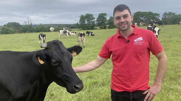« Le système, basé sur l'herbe et le pâturage, m'a tout de suite plu », met en avant Arnaud Savary.