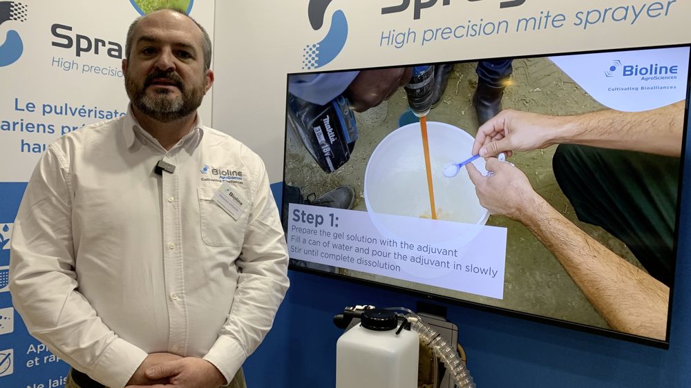Lauréat du prix de bronze au concours Sival innovation 2025, Sprayvent garantit une survie et une répartition optimales des acariens prédateurs.