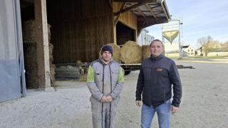« L’atelier ovin permet de mieux valoriser la luzerne-trèfle ainsi que les temps morts hivernaux », pointent Jérôme Bouquin (à gauche) et Maxime Madoire, deux des trois associés de l’EARL du Verger. « L’atelier ovin permet de mieux valoriser la luzerne-trèfle ainsi que les temps morts hivernaux », pointent Jérôme Bouquin (à gauche) et Maxime Madoire, deux des trois associés de l’EARL du Verger.