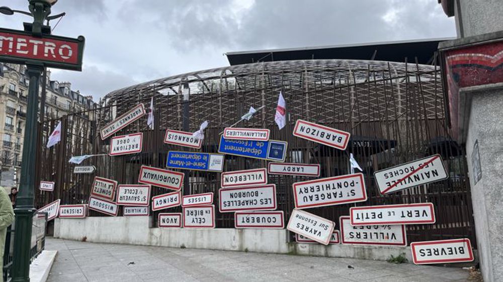 En février 2024, l'entrée du salon de l'agriculture témoignait de plusieurs semaines intenses de contestation et manifestations d'agriculteurs.
