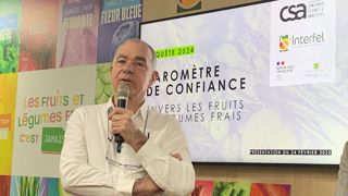 « Cette 11ᵉ édition du baromètre confirme la confiance accordée aux fruits et légumes frais, malgré des préoccupations qui ressurgissent », informe Daniel Sauvaitre, président d'Interfel, le 24 février 2025. « Cette 11ᵉ édition du baromètre confirme la confiance accordée aux fruits et légumes frais, malgré des préoccupations qui ressurgissent », informe Daniel Sauvaitre, président d'Interfel, le 24 février 2025.