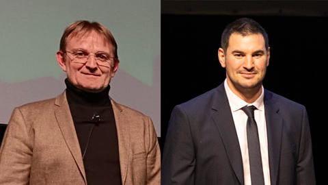 Patrick Grizou, président de Terres du Sud, et Florent Estebenet, président de Vivadour.