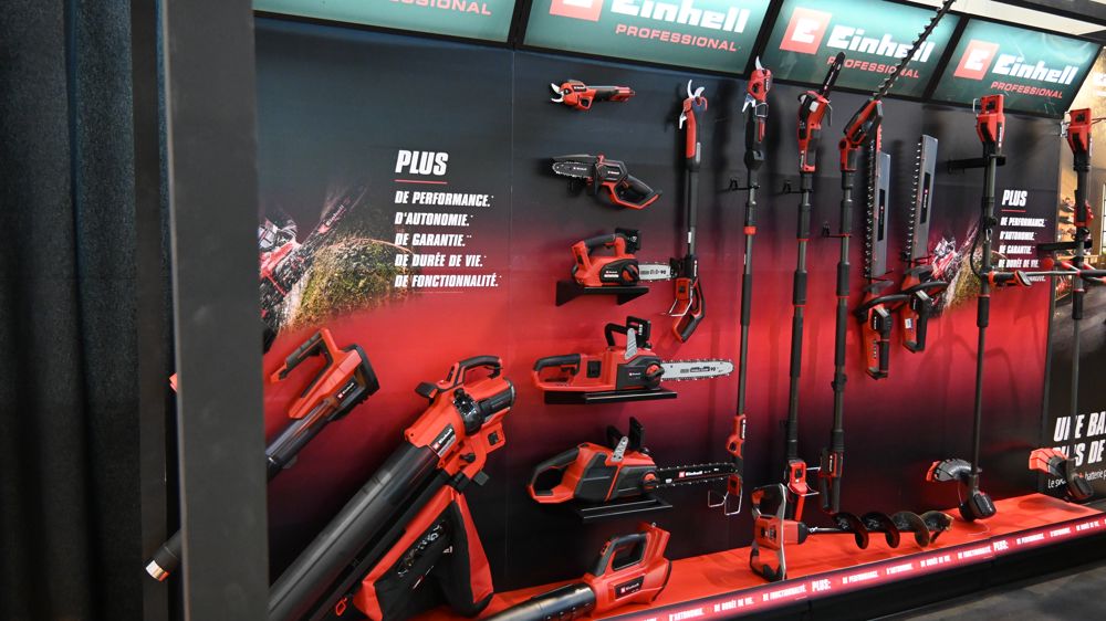 La nouvelle gamme Einhell Professional au Salon JDC Garden Trends à Marseille le mois dernier