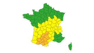 Météo-France classe dix départements en vigilance orange aux orages, lundi 19 mai 2025. Météo-France classe dix départements en vigilance orange aux orages, lundi 19 mai 2025.