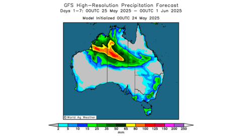 Les apports pluvieux annoncés en Australie risquent d'être insuffisants.