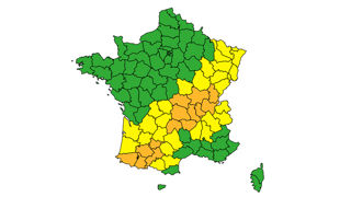 Météo-France a placé 14 département du Centre-Est et du Sud-Ouest en vigilance pour les orages ce 3 juin 2025. Météo-France a placé 14 département du Centre-Est et du Sud-Ouest en vigilance pour les orages ce 3 juin 2025.