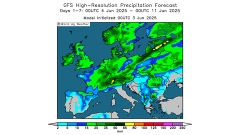 Les excès de pluies risquent de perdurer en Europe de l'Est.
