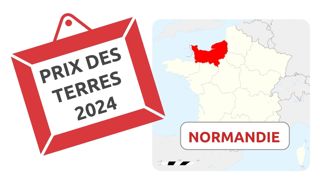 Le prix moyen des terres libres s'élève à 9 340 €/ha en Normandie. Le prix moyen des terres libres s'élève à 9 340 €/ha en Normandie.