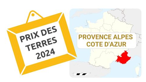 Le prix moyen des terres libres atteint  11 930 €/ha en région PACA en 2024.