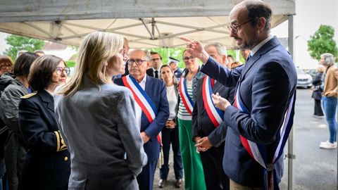 La ministre de la transition écologique lors d'un déplacement à Orléans ce lundi consacré notamment à la sécheresse.