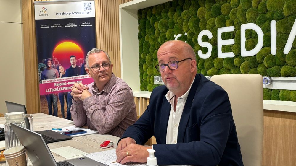 De gauche à droite : Étienne Wèbre, délégué général et Stéphane Leblond, président du Sédima.