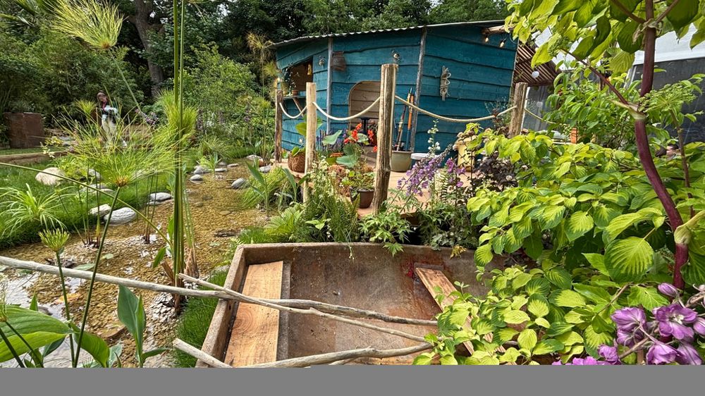 Le grand jardin « Traverser le ruisseau » présenté lors du dernier Jardins, jardin par Marie Couronne et Antoine de Lavalette.