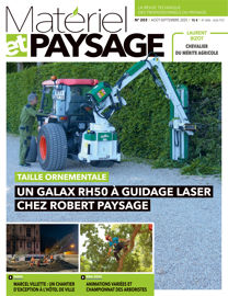 Couverture de Matériel et Paysage n°203 (édition août-septembre 2025, 64 pages). Couverture de Matériel et Paysage n°203 (édition août-septembre 2025, 64 pages).