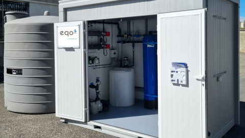 Les systèmes d'Eqo Modul traitent l'eau destinée à la pulvérisation. Les systèmes d'Eqo Modul traitent l'eau destinée à la pulvérisation.
