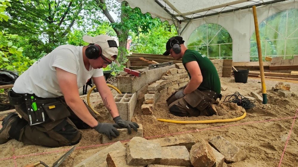 Entraînement des jardinier-paysagistes pour la Région Normandie.