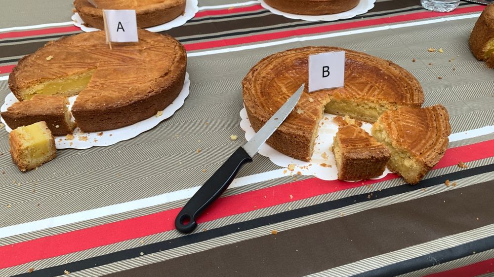 Les gâteaux en compétition sont présentés de manière totalement anonymisée.