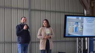 David Hay, président de la coopérative Lait bio du Maine, et Mathilde Pinçon, codirectrice de la Fromagerie d’Entrammes. David Hay, président de la coopérative Lait bio du Maine, et Mathilde Pinçon, codirectrice de la Fromagerie d’Entrammes.