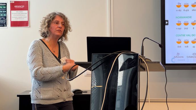 « Nous n’en sommes qu’au début, d’autres acteurs vont nous rejoindre », estime Sophie Nicolleau, cheffe de projet agriculture de régénération chez Terrena, lors d'une journée organisée par Duralim, mardi 21 octobre à Paris. « Nous n’en sommes qu’au début, d’autres acteurs vont nous rejoindre », estime Sophie Nicolleau, cheffe de projet agriculture de régénération chez Terrena, lors d'une journée organisée par Duralim, mardi 21 octobre à Paris.