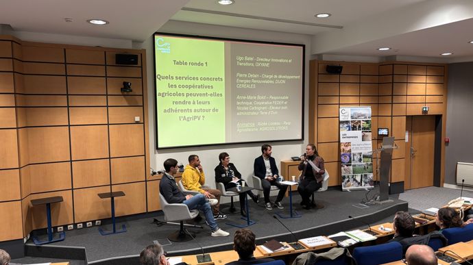 Mercredi 5 novembre, La Coopération agricole a organisé une matinée dédiée à l'agrivoltaïsme.