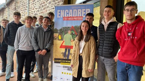 Les élèves de BTSA Acse de la MFR de Montfort-sur-Meu ont été associés à la campagne de communication pour la prévention des accidents.