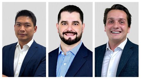 De gauche à droite : Lincoln Sugimoto, Cadu Accica et Rémi Morin.